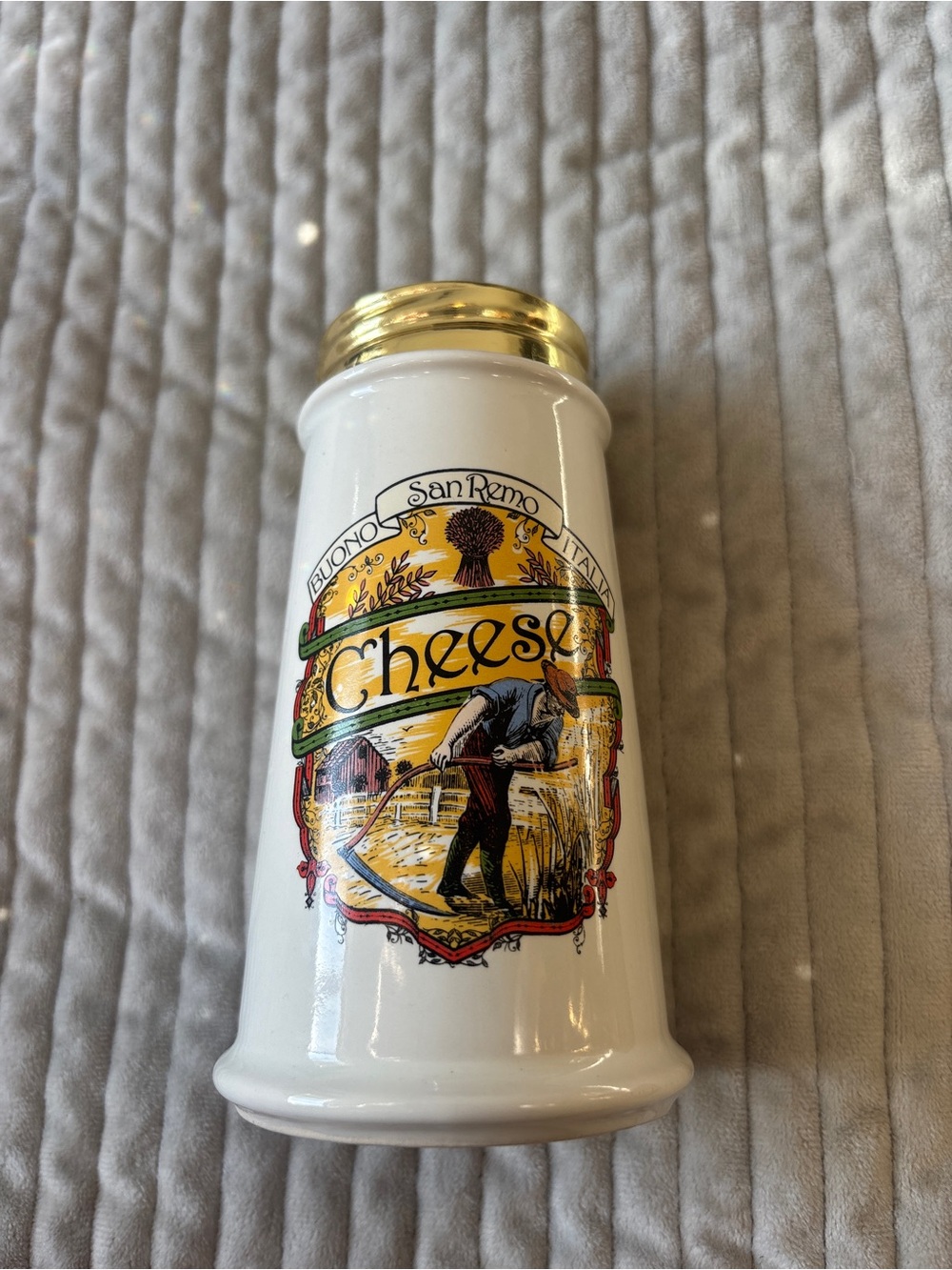 Vintage HIMARK Buono San Remo Italia Cheese Shaker Made in Taiwan